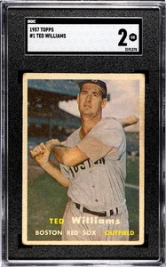 1957 Topps Ted Williams #1 SGC 2 - Picture 1 of 2
