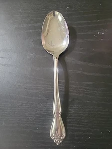 1 Oneida ARBOR ROSE TRUE ROSE 1881 Rogers Ltd Solid Serving Spoon Stainless - Picture 1 of 7
