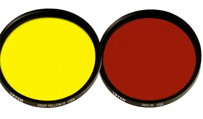 Tiffen #29 Dark Red Filter (82mm) 67R29 & Deep Yellow #15 Filter for B&W Film - Image 1 of 4