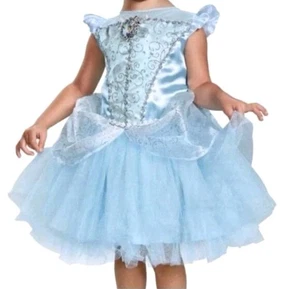 Disney Baby Princess Cinderella Costume Dress Up 6-12 M Halloween Party Blue New - Picture 1 of 9