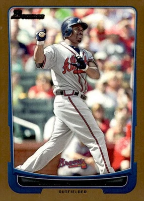Michael Bourn 2012 Bowman Baseball - Gold #44 - Atlanta Braves - Image 1 of 2