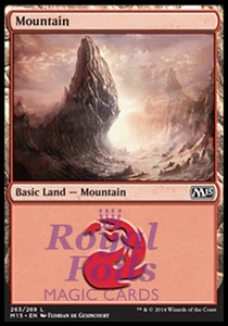 Mountain #263 4x FOIL MTG M15 Core Set Basic Land MINT red - Picture 1 of 1