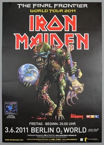 IRON MAIDEN – rare original Berlin 2011 concert poster *FINAL FRONTIER* - Picture 1 of 3