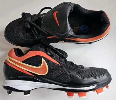 Men’s Nike Zoom Air Coop V Size 11.5 Black/Orange never worn Baseball Cleats - Image 1 of 3