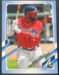 Marcell Ozuna 2021 Topps Father's Day Blue Parallel #220 (43/50) Atlanta Braves - Picture 1 of 2