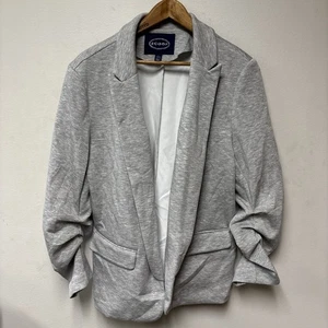 Giacca blazer Scoop donna grande L aperta scrunch maniche lunghe - Foto 1 di 8