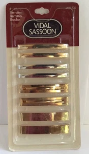 Paquete de 8 pasadores clásicos Vidal Sassoon 1997 vintage 11208 plata y oro nuevo en stock - Imagen 1 de 4