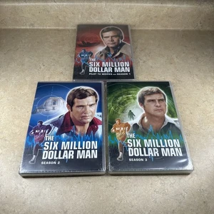 The Six Million Dollar Man Season 1-3 DVD Lot New Sealed - Picture 1 of 3
