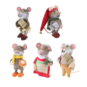 Realistic Detailed Needle Felt Mouse Dolls for Home Decors or Office Display - Picture 1 of 13
