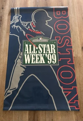1999 MLB All Star Game Banner Boston 3’ x 5’ Single Sided - Fenway Park - RARE - Image 1 of 3