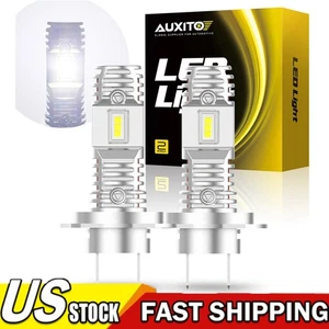 AUXITO H7 LED Headlight Bulb Kit High/ Low Beam 30000LM Super Bright 6000K White - Picture 1 of 13