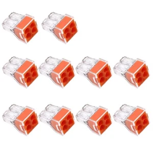 10 Pcs Electrical Terminal Blocks Quick Connect Wire Connectors - Picture 1 of 7