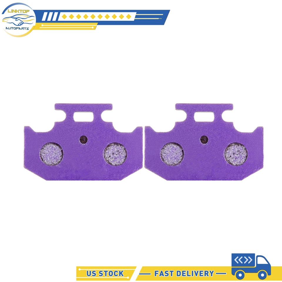 Brake Pads 1 Pair Front/Rear For 1996-2009 2011-12 Suzuki DR650SE Carbon Fiber - Изображение 1 из 1