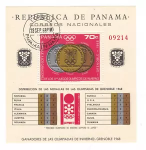 Hoja de recuerdo usada Panamá 487i CV $18,00 - Imagen 1 de 1