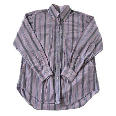 J McLaughlin Button Down Shirt Blue Pink Stripes Long Sleeve Mens Large L - Image 1 of 4