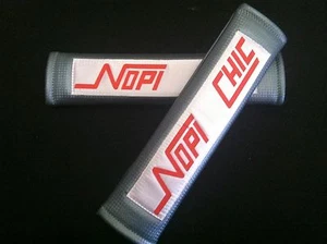 Nopi Chic Carbon Fiber Shoulder Pads Auto Vehicle Padded Seat Belt Cover - Picture 1 of 6