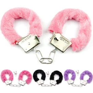 Role Play Toy Sex Aid Fancy Stag Party Furry Fluffy Handcuffs Hen Night Party - Picture 1 of 15