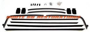fits 1970-1972 Chevelle hardtop door window glass beltline weatherstrip fuzzys - Picture 1 of 4