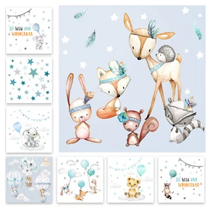 Wandtattoo Wandsticker Einhorn Kinderzimmer Wandbild rosa Aufkleber Baby DL539B - Bild 1 von 42