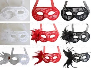 Spitze venezianische Maskerade Maske Party Abschlussball Karneval Halloween Kostüm - Bild 1 von 10