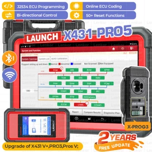 2025 LAUNCH X431 PRO 5 PAD V+ Car Diagnostic Scanner Tool Programming Key Coding - Picture 1 of 13