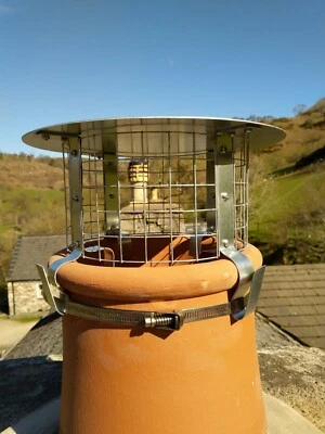 Four Strap Galvanised Steel Chimney Cowl *FREE POSTAGE* - Image 1 of 4