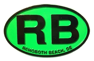 Rehoboth Beach Delaware Green Oval Fridge Magnet - Picture 1 of 1