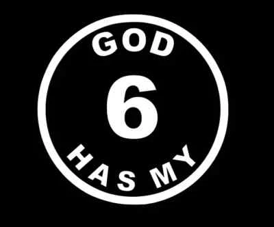 Dios tiene mis seis pegatinas calcomanía coche camión cristiano Jesús salva católico Foto 1 de 2