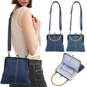 Denim Shoulder Hand Bag Woman Shoulder Bag Crossbody Jeans Bags Women Handbags - Picture 1 of 15