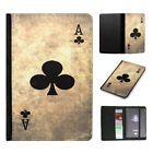PASSPORT ITINERARY ORGANIZER|ACE OF CLUBS PLAYING DECK CARDS