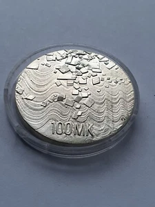 Finnland 100 Markkaa 1992 Gedenkmünze Silber - Bild 1 von 2