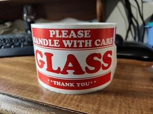 1 roll of 500 Stickers Please Handle with Care / GLASS / **Thank You** 3"× 5" - Picture 1 of 4