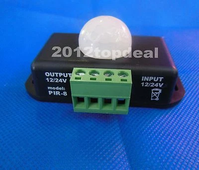 Auto-lighting Detector Infrared PIR Motion Sensor Switch For Led Lights DC12-24V - Image 1 of 4