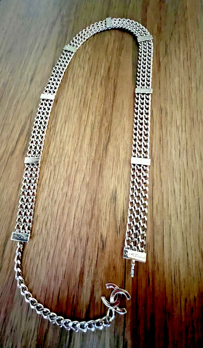 CHANEL Women's Silver Chain Belt Belts for sale | eBay CHANEL Women's Silver Chain Belt Belts for sale | eBay