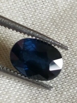 AIG Certified 1.28 Ct Natural Blue Sapphire Ceylon Gemstone for engagement Ring - Image 1 of 4