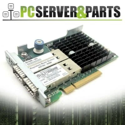 Lot of 10 HP FlexFabric 554FLR 10/40Gbps PCI-e Dual Port QSFP 656090-001 - Image 1 of 3