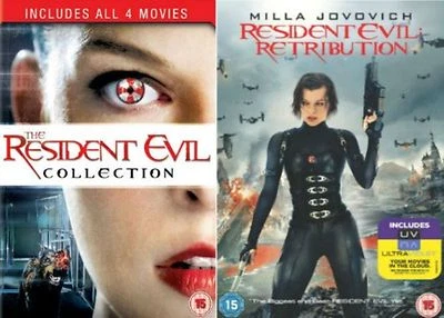 RESIDENT EVIL Movies 1-5 Complete Collection 12345 All 5 Films Sealed UK R2 DVD - Image 1 of 4