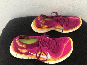 nike free flyknit 5.0 knit vamp womens red