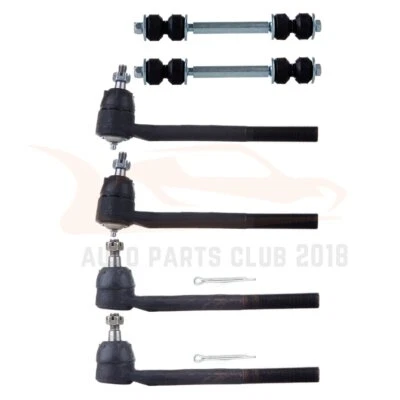 4x Inner Outer Tie Rod End 2x Sway Bar Link Kit For 1996-2003 GMC Sonoma 2WD Foto 1 de 4
