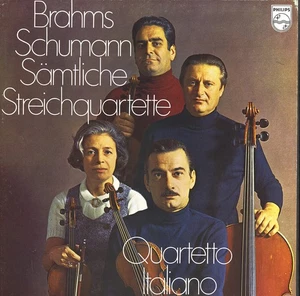 3LP Box BRAHMS SCHUMANN Complete SQs QUARTETTO ITALIANO Philips 6703029 1968-71 - Picture 1 of 3