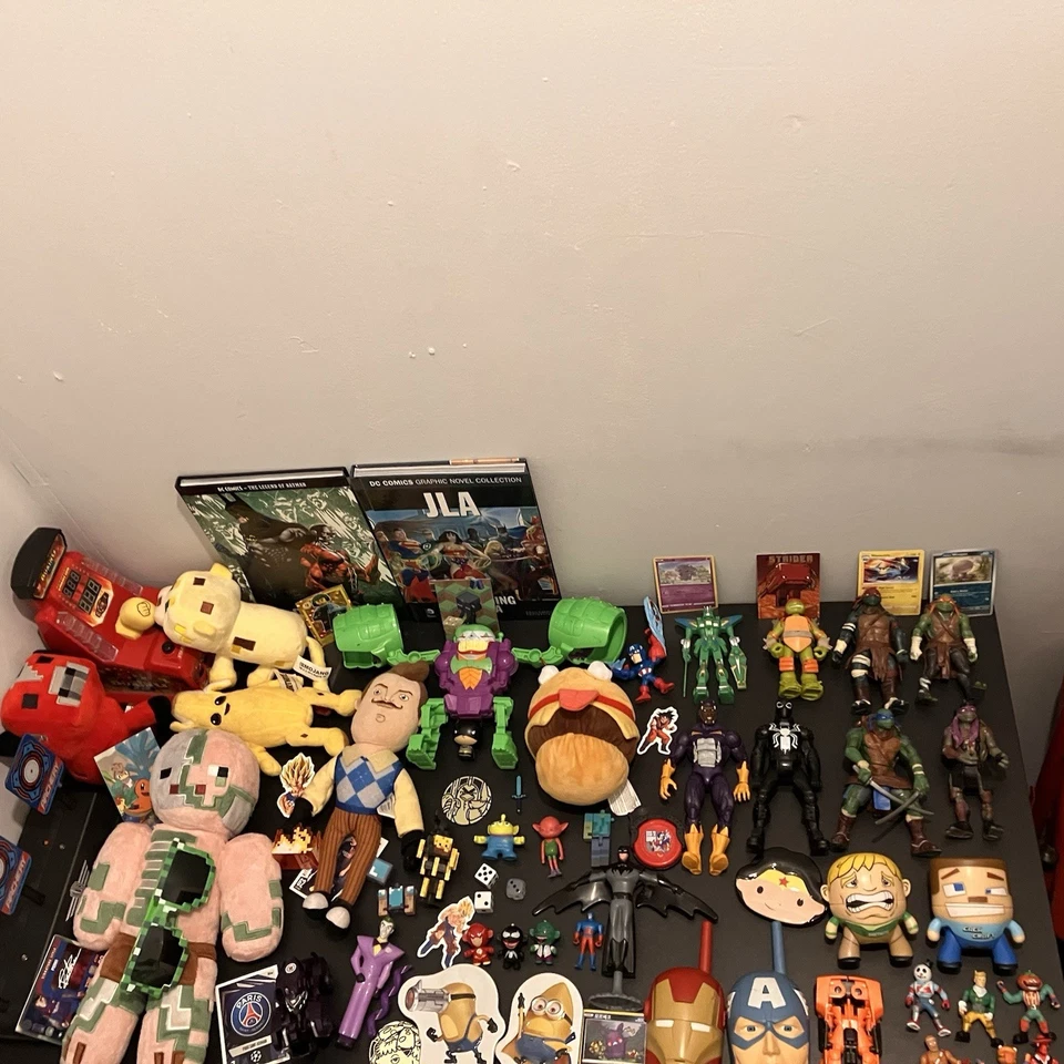Huge Joblot of Toys Figures Plushes. TMNT FORTNITE Marvel DC MINECRAFT - Image 1 of 4