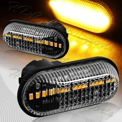 Luces de señalización lateral LED ámbar lente transparente para Honda S2000 2000-2009 Foto 1 de 4