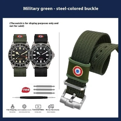 Correa de reloj de lona para hombre para Tudor Pelagos M25827K M2542G Foto 1 de 4