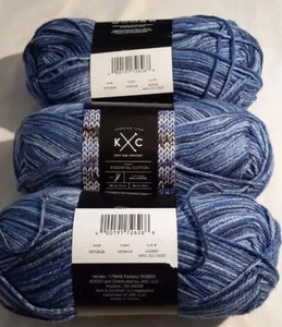 K&C Essential 100% cotone filato 3,5 oz/180Yd Iditarod 3 matassine nuovo sigillato - Foto 1 di 1