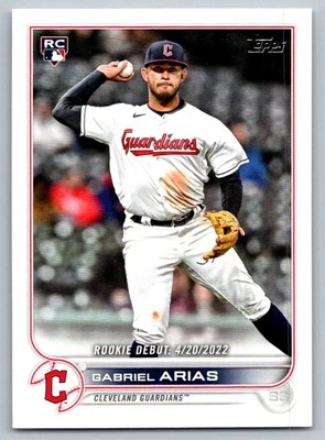 2022 Topps Gabriel Arias Rookie Cleveland Guardians #US321 - Image 1 of 2
