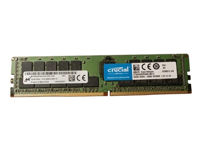 Memoria de servidor Micron 32 GB DDR4-2666 ECC RDIMM Crucial CT32G4RFD4266 Foto 1 de 3
