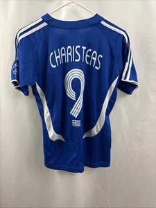 VTG Greece National Soccer Foortball Jersey Angelos Charisteas Mens Size Medium - Picture 1 of 13