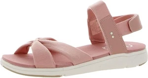 Ryka Womens Mallorie Ankle Strap Comfort Wedge Sandals Rose Jersey 11W - Picture 1 of 3