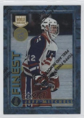 1994-95 Topps Finest Super Teams Stanley Cup Jeff Mitchell #121 Rookie RC - Image 1 of 2