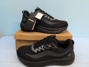 Fitville Cloud Wanderer V20 Wide Toe Men's Walking Sneakers Shoes US 14 Black - Picture 1 of 13